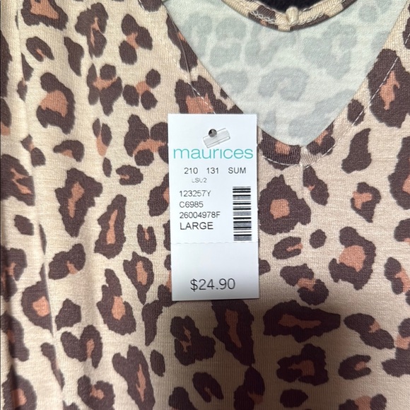 Maurices Leopard Print Maxi Dress - Picture 4 of 4